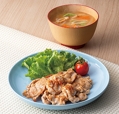 豚肉の炭火風焼き