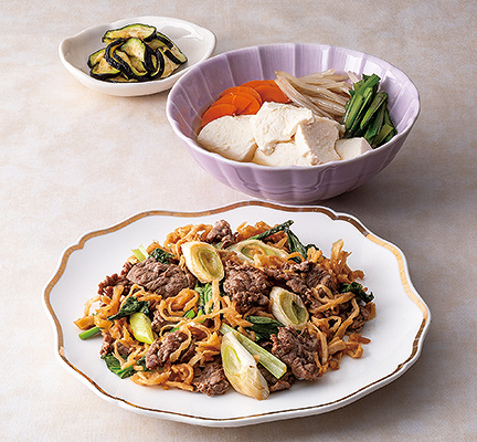 牛肉と切干大根の甘辛炒め