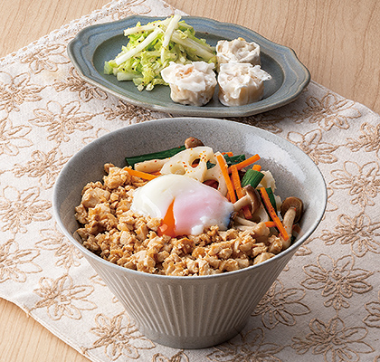 温玉のせ！豆腐そぼろビビンバ