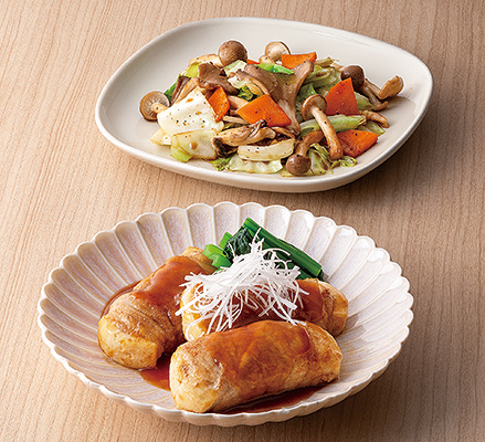 豆腐で！黒酢豚角煮風