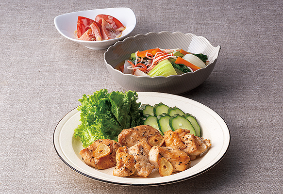 鶏肉のにんにく醤油焼き