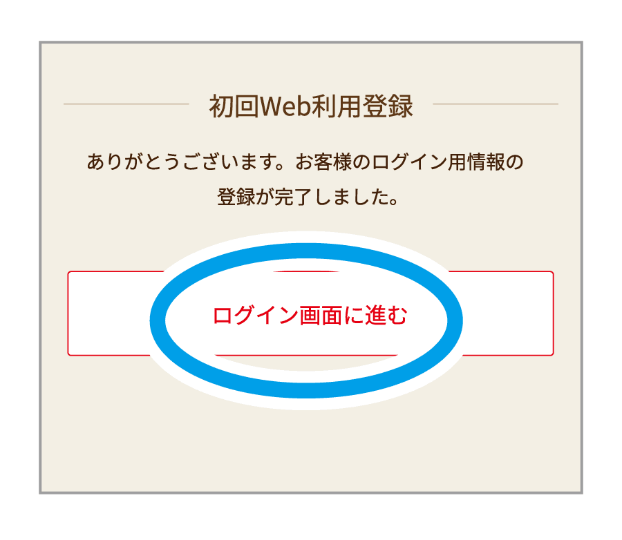 6.ログイン画面へ進む